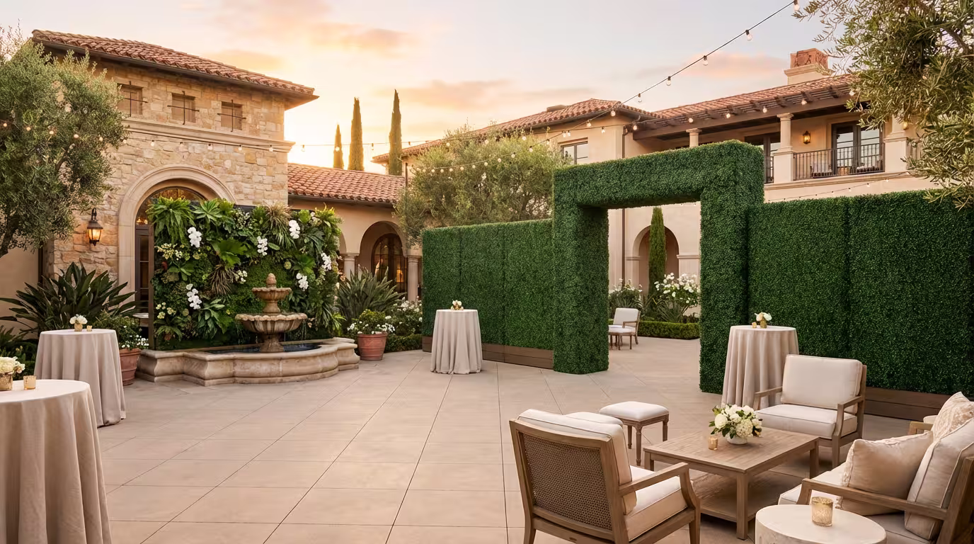 Orange County event installations by Evergreen Event Rental